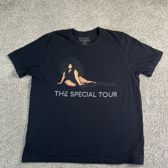 Lizzo The Special Tour 2022 Shirt Mens 2XL Black Short Sleeve Music Rap Hip Hop - Picture 1 of 9